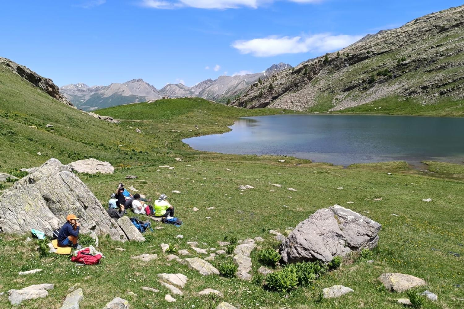 AMT 2024, séjour en étoile autour du refuge de Bayasse, lac du Lauzanier © Didier Tristant